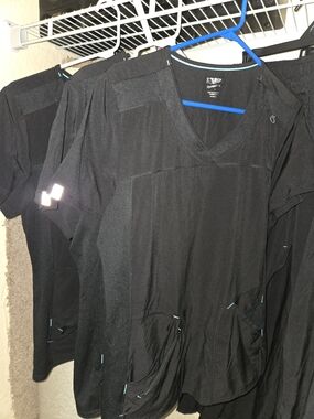 Scrubstar Black V-Neck Performance Scrub Top & Bottoms 3 Sets